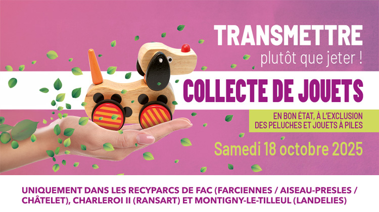 La traditionnelle collecte de jouets se déroulera le samedi 18 octobre 2025 !