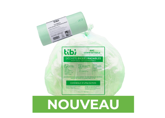 Tibi - Partenaire de votre environnement - Citoyens/Administrations -  Collectes en porte-à-porte - Collectes sélectives - Le Sac Vert ( biodégradable)